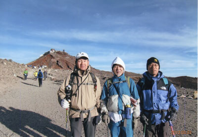 富士山山頂、ヤッター！！