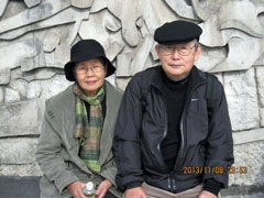 ハープ橋の途中で一休み－２