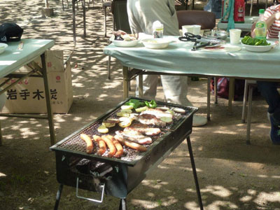 お肉も野菜も焼き上がったよ