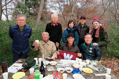 全員集合の昼食